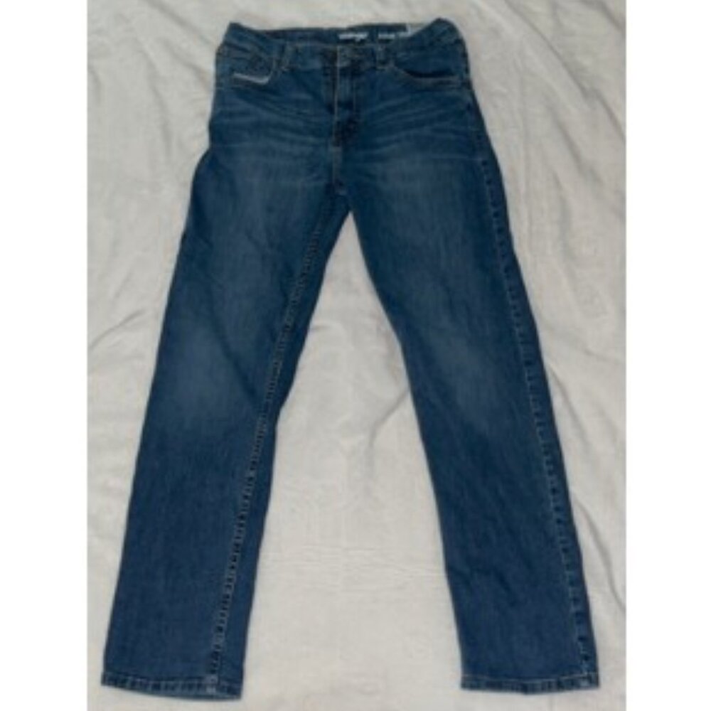 Wrangler Classic Straight Premium Quality Jeans Men 28x27 Blue Denim Pockets